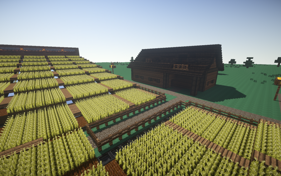 Minecraft Beautiful Garden massive semi-automatic farm, creation #2908 Minecraft Beautiful Garden massive semi-automatic farm, creation #2908