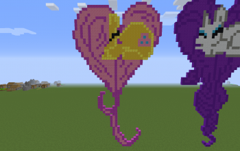 Fluttershy Heart Pixel Art