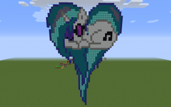 DJ Pon-3 Heart Pixel Art