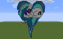 DJ Pon-3 Heart Pixel Art