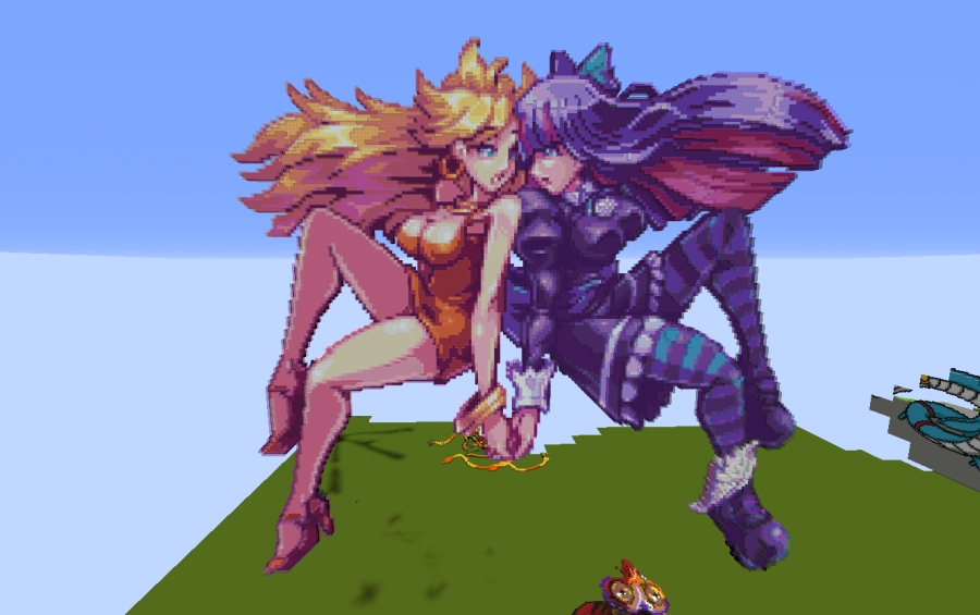 Panty and Stocking with Garterbelt PixelArt, creation #10175