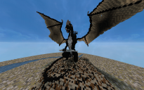 Black Dragon statue