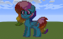 Cotton Candy Pony Pixel Art