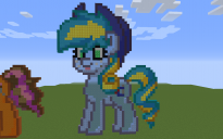 Glowing Apple Pony Pixel Art