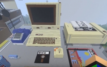 Apple IIe, printer, and modem