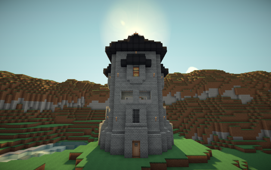 minecraft medieval watchtower