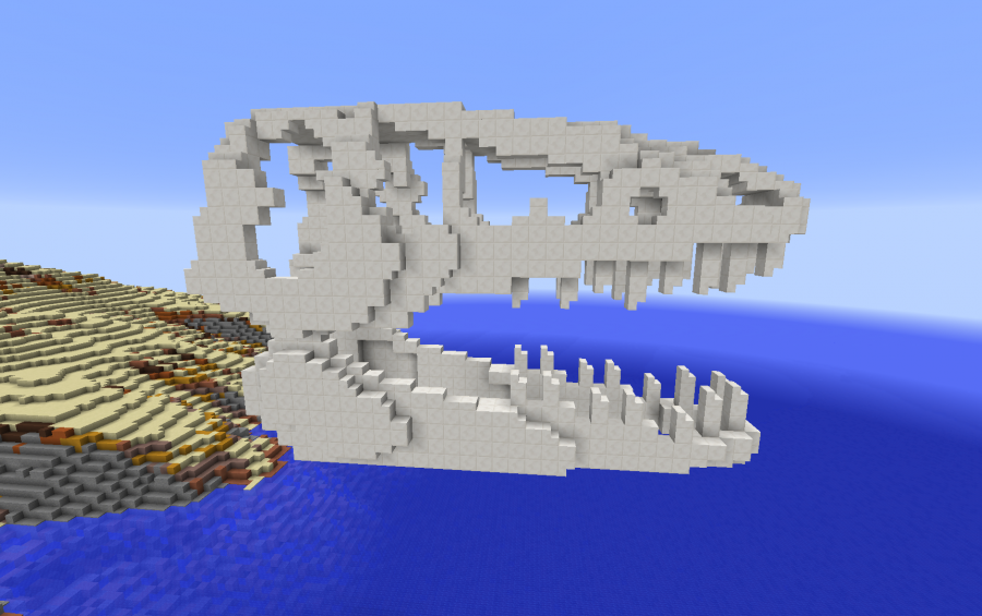 minecraft t rex fossil