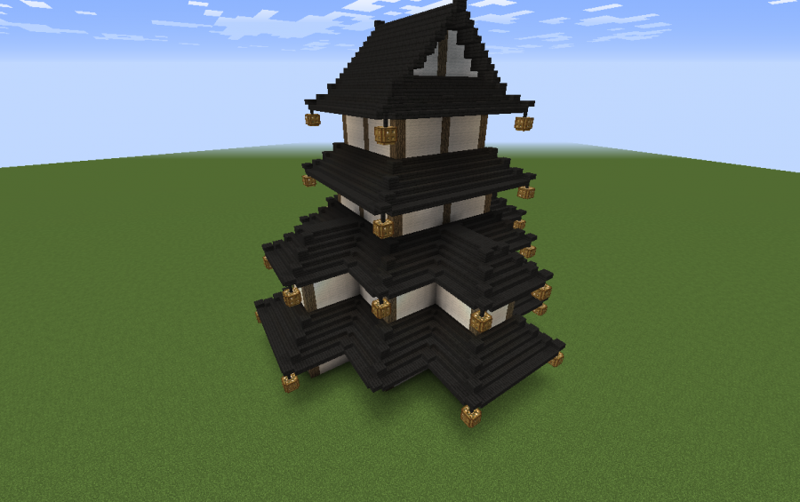 Asian 4 Storey Pagoda New Version, creation #11241