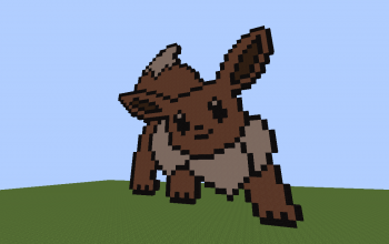 Eevee Pixelmon/Pokemon Pixel Art!! (Pokemon Eevee Pixelart!)