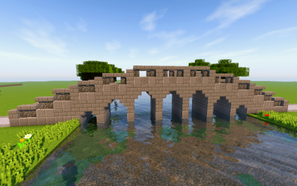 minecraft simple stonebridge