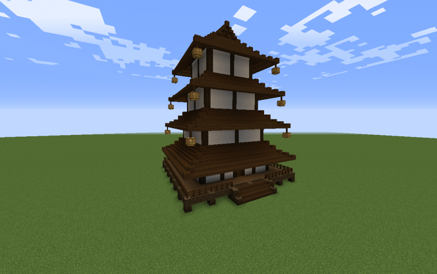 Asian 4 Storey Pagoda New Version, creation #11241