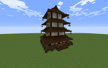 Asian 4 Storey Pagoda New Version