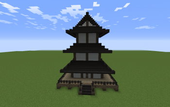 Asian 3 Storey Pagoda