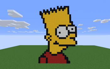 Bart Simpson Pixel Art