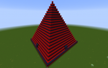 Pyramid in Red and Black