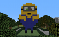 Pixels art Minions