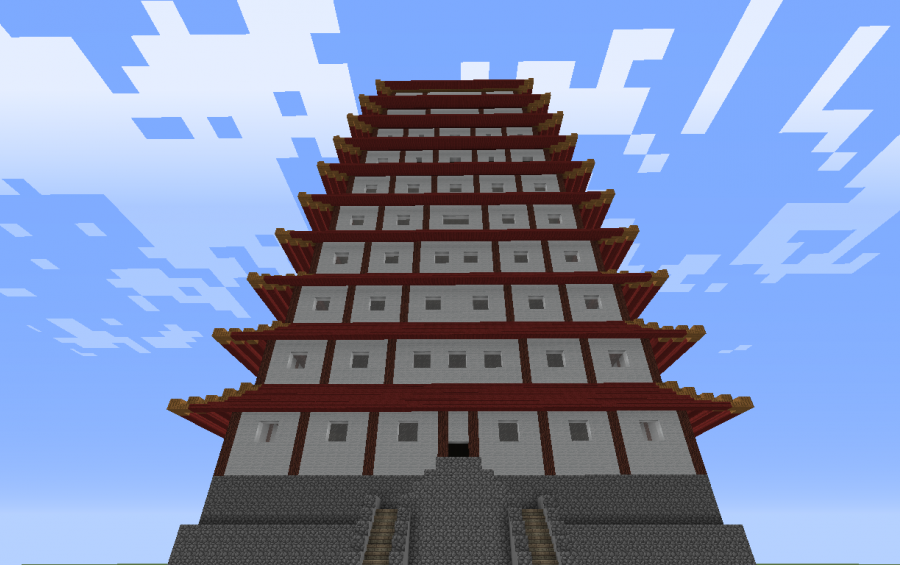 Asian Pagoda - Blueprints for MineCraft Houses, Castles, Towers