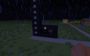 Compact redstone cannon (Obsidian)
