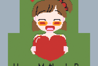 "Happy Mother's Day!" Pixel Art, creation #11829