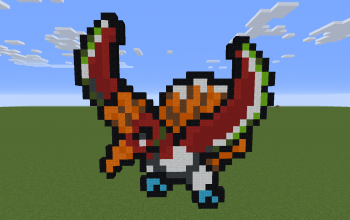 Ho-oh Pixel Art