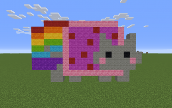 Mini Nyan Cat Pixel Art