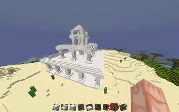 Medium Greek-esque Quartz Temple