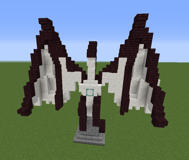 Modern Quartz House Minecraft: Quartz Dragon, Creation #12257.