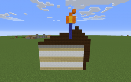 Birthday Cake Pixel Art, creation #12579