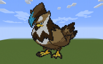 Shiny Staraptor Pixel Art