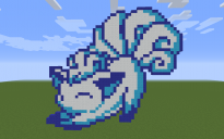 Alolan Vulpix Pixel Art