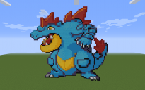 Feraligatr Pixel Art