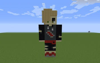 Gladion Pixel Art Statue