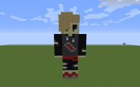 Gladion Pixel Art Statue