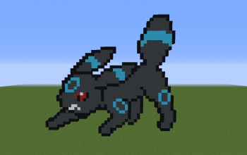 Shiny Umbreon Pixel Art