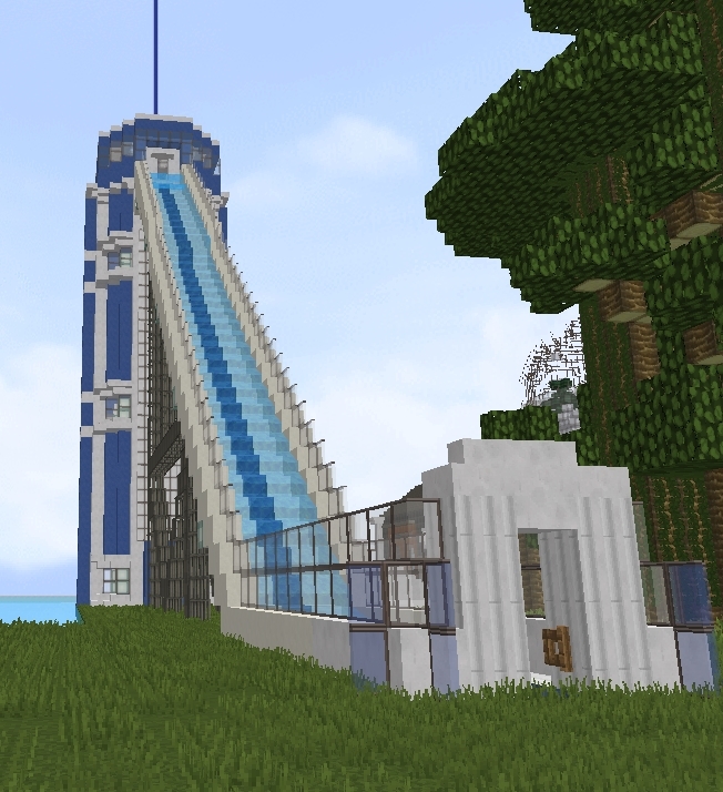 Water Slide With Slime Fun Elevator Creation 13104