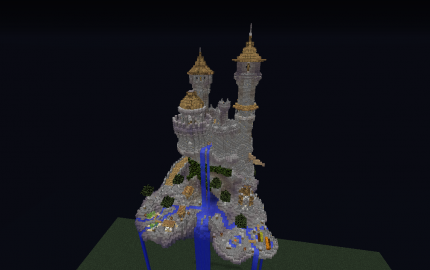 floating castle skyblock, creation #13407