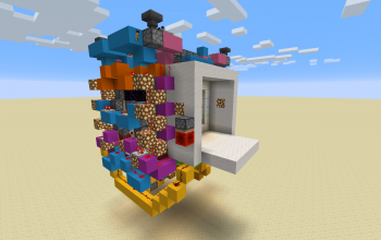 Two sided 6x6 piston door