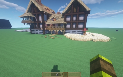 Minecraft, fantasy medieval house