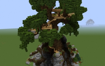 Massive oak treehouse...