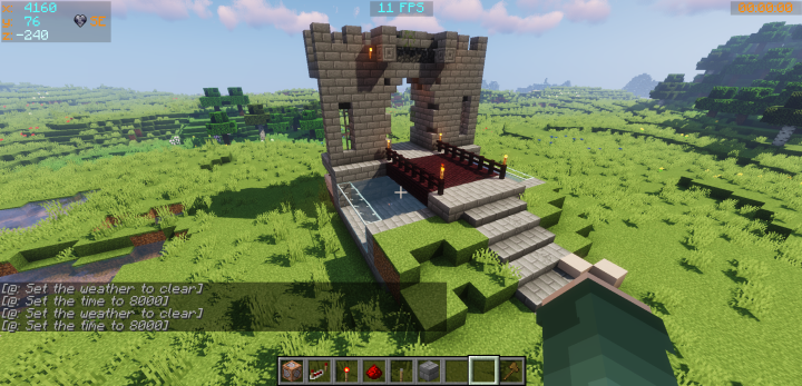 Minecraft: How to build a Medieval Tower 1.14.4