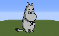 Moomintroll Pixel Art