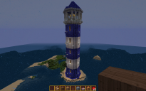 Blue & White Lighthouse