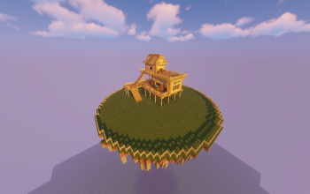 island with house