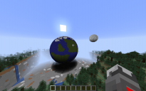 Earth with moon 3D