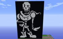 Papyrus art Battle Undertale Minecraft