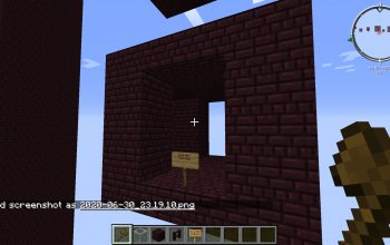 Default Nether Fortress Corridor Fourway