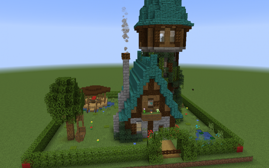 Minecraft, fantasy medieval house