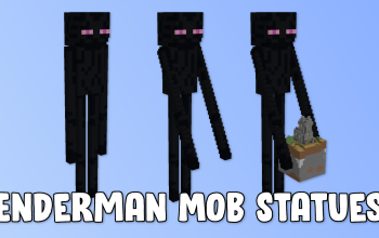 Enderman Mob Statues