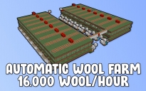 Automatic Wool Farm (16,000 wool/hour)