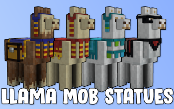 Llama Mob Statues and Assets (144 Possible Combinations)